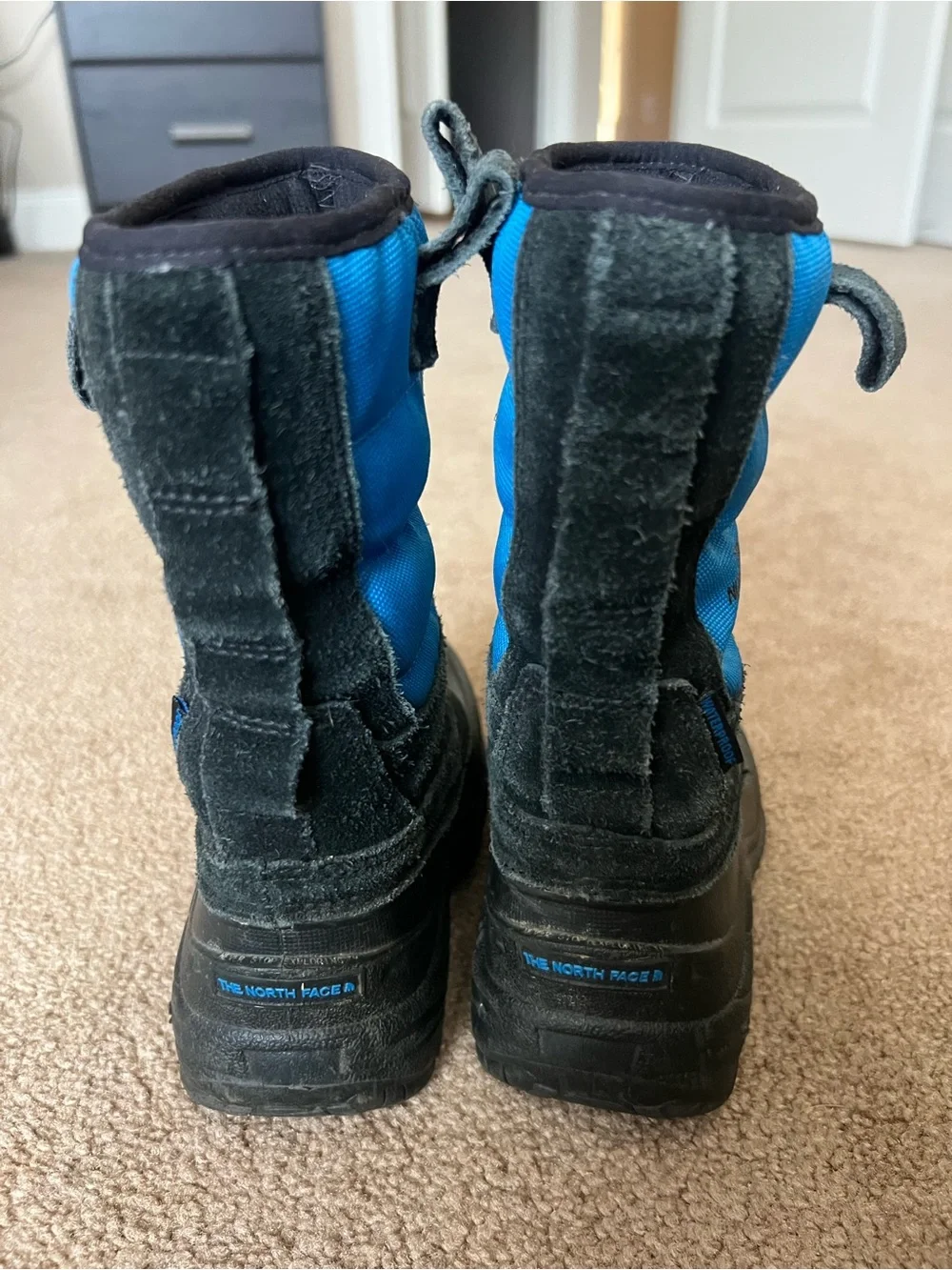 The North Face Kids Black and Blue Snow Boots